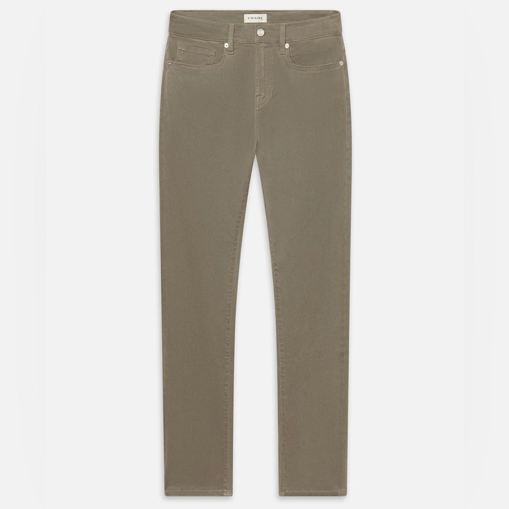 Frame L’Homme Slim Denim Men's Jeans in Dusty Sage Olive Green Size 30
